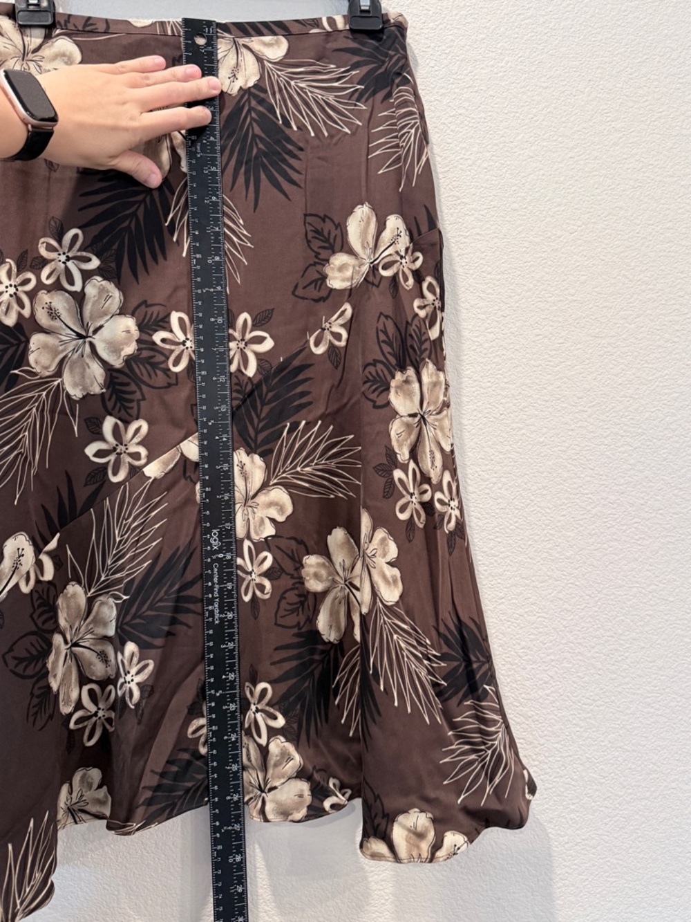 Tommy Bahama Silk Floral Skirt 8 Y2K Resortwear Asymmetrical Tropical Vintage - Picture 4 of 6